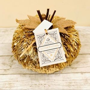 Pumpkin Decoration Piece - Gold